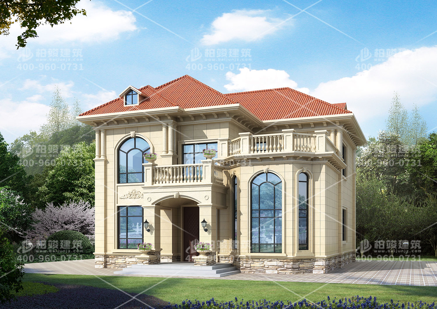 农村五间三层别墅设计图，内部布局实用